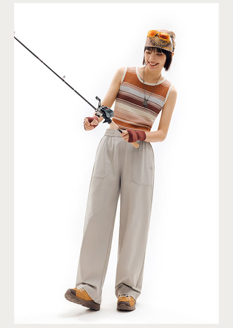 TECTOP Women's Straight-Leg Breathable Quick-Dry Slim Casual Pants 12
